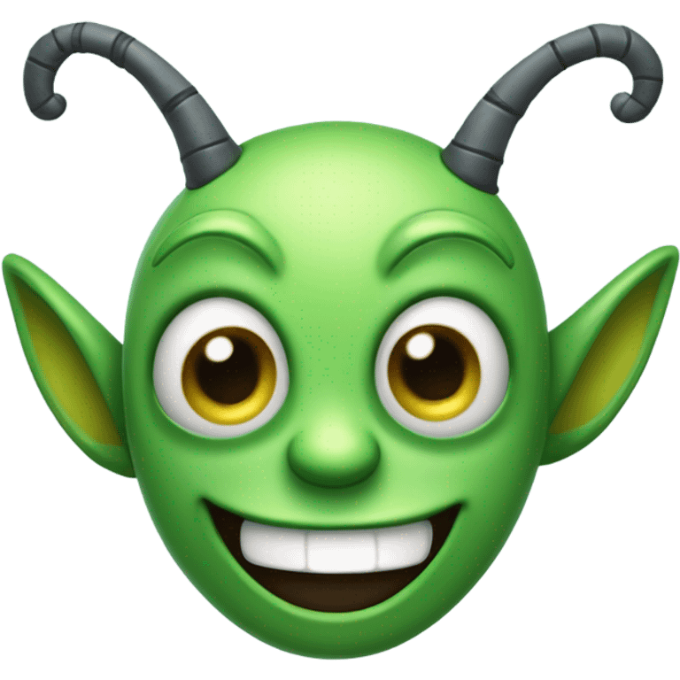 Happy alien emoji