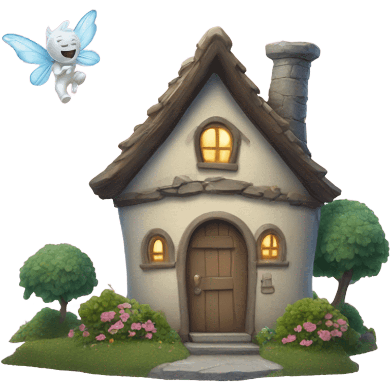 Tooth fairy’s house emoji