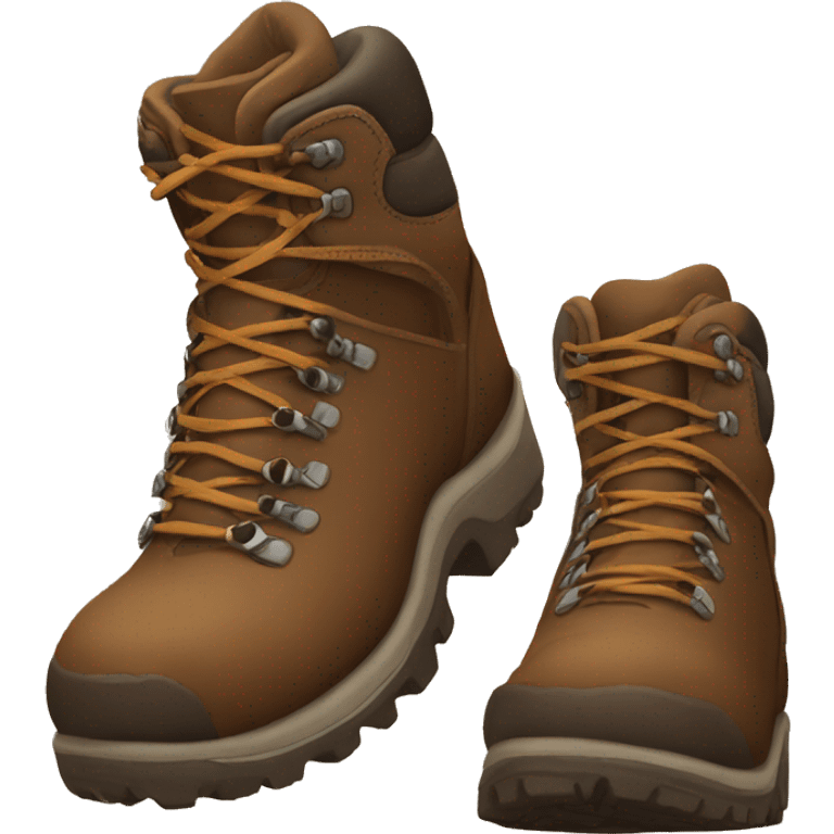 hiking boot brown emoji