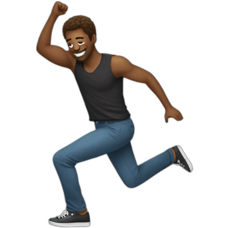 Person doing the stanky leg dance emoji