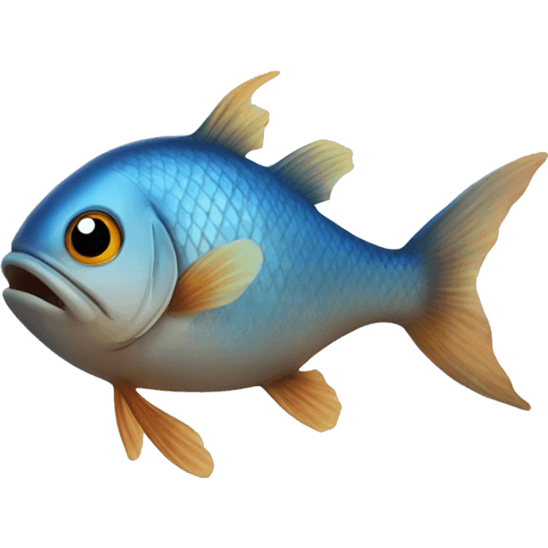 a fish kissing  emoji