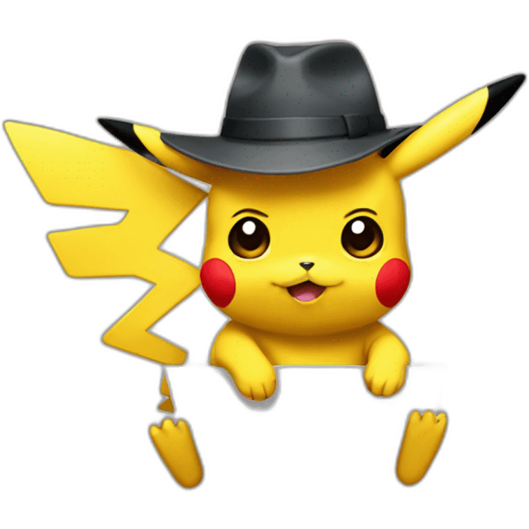 Pikachu détective emoji