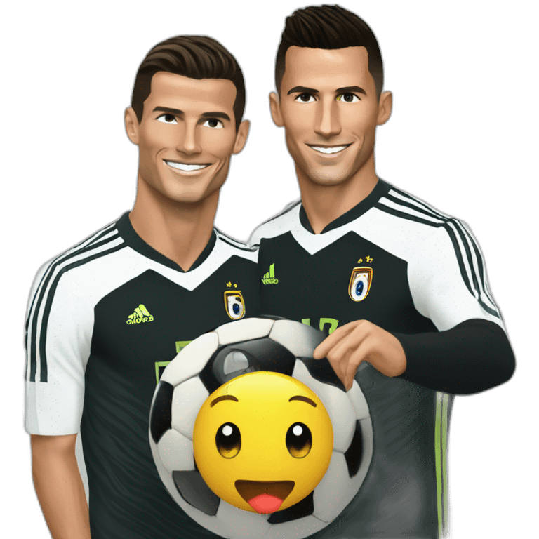 CR7 with KB9 with Bale emoji