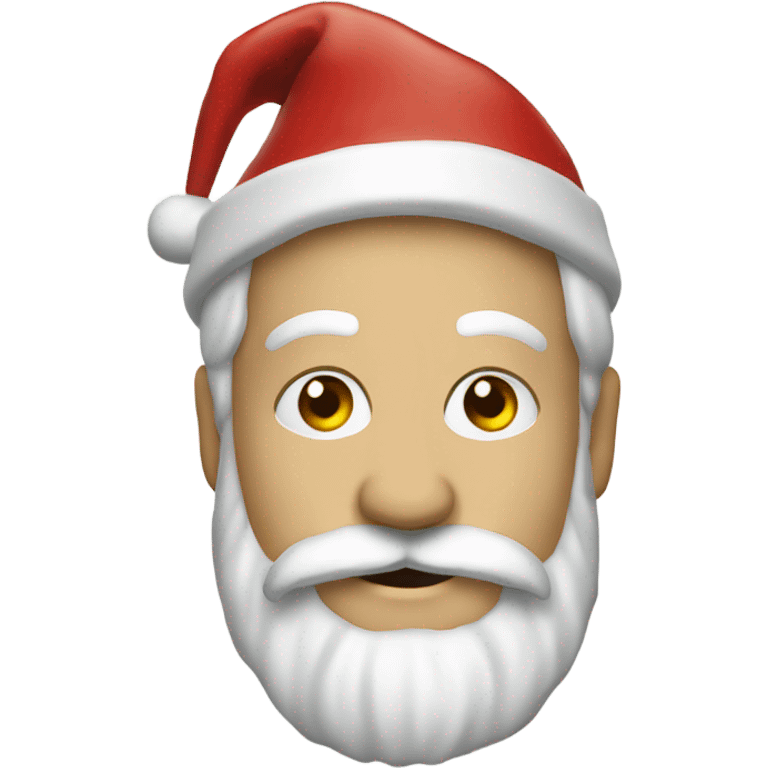 Santa on a sligh  emoji