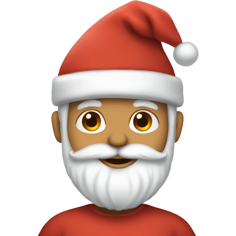 Cute santa emoji