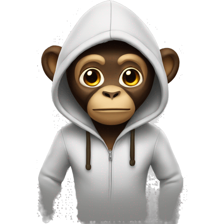 A bigmonkey with a hoodie emoji