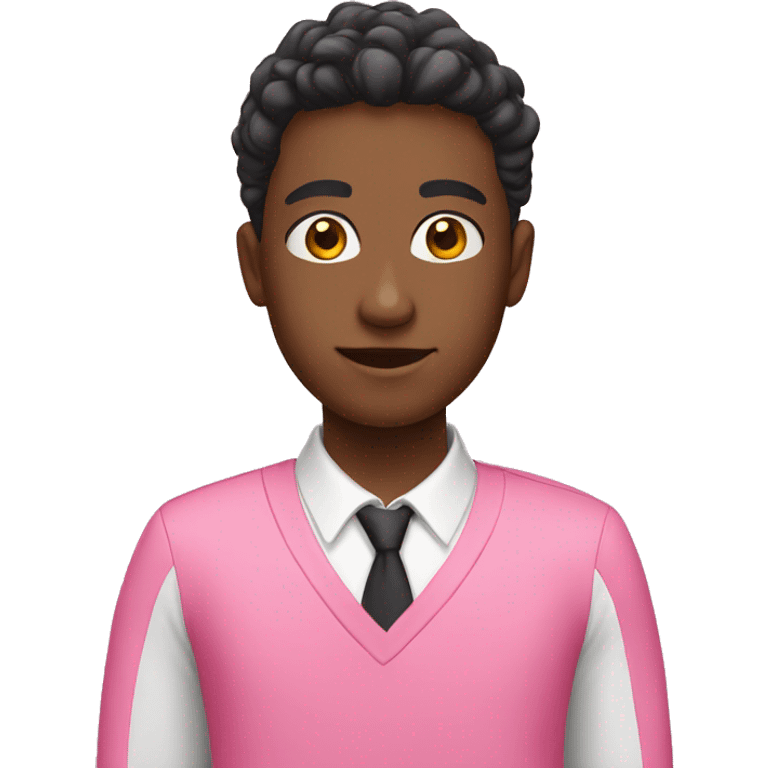 Student with pink uniform emoji