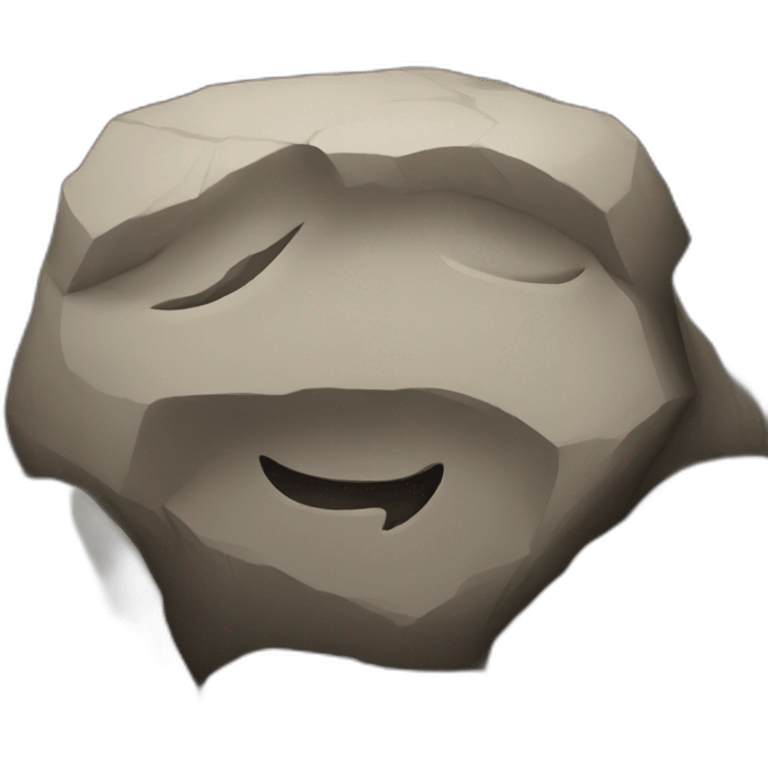 Rock face emoji