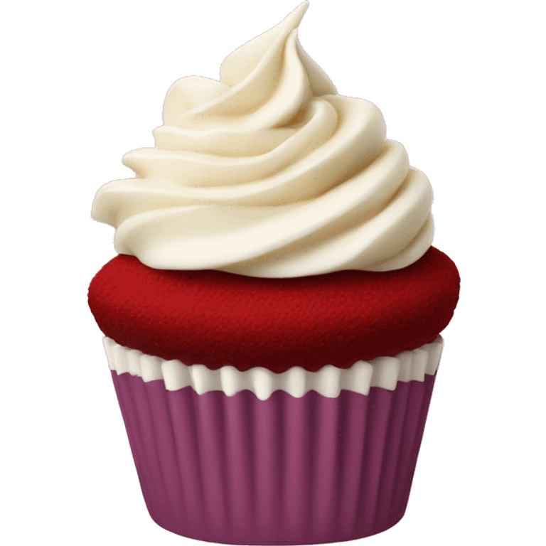 Red velvet cupcake emoji