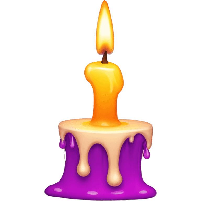 melting candle emoji