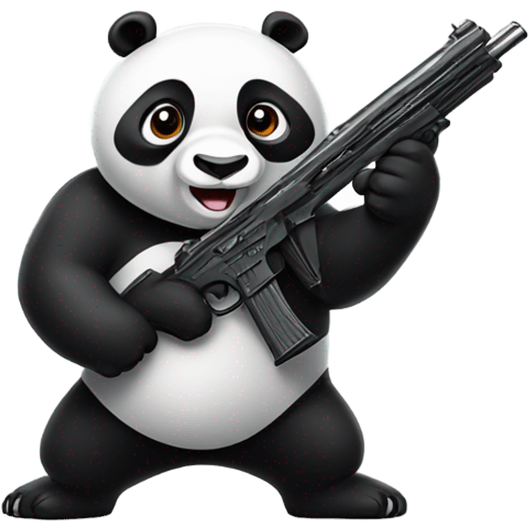 Panda with guns emoji