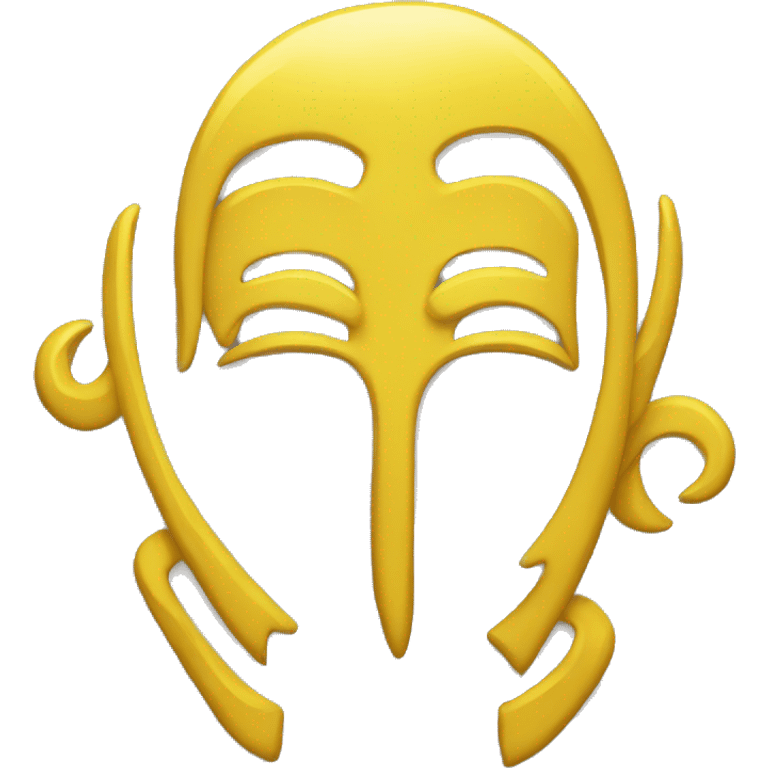 Yellow Gemini symbol  emoji