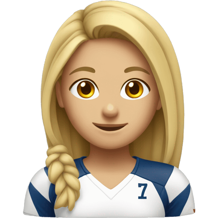 A volleyball girl emoji