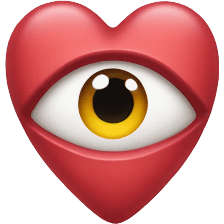 heart with one eye emoji