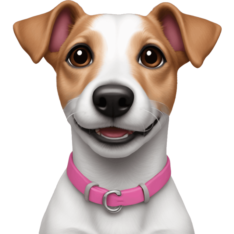 Jack russel pink emoji