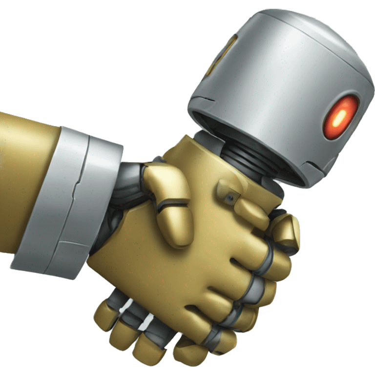 robot handshake emoji