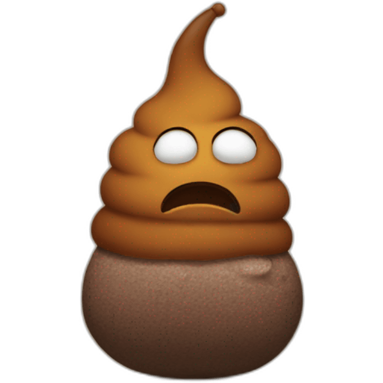 sad poop emoji