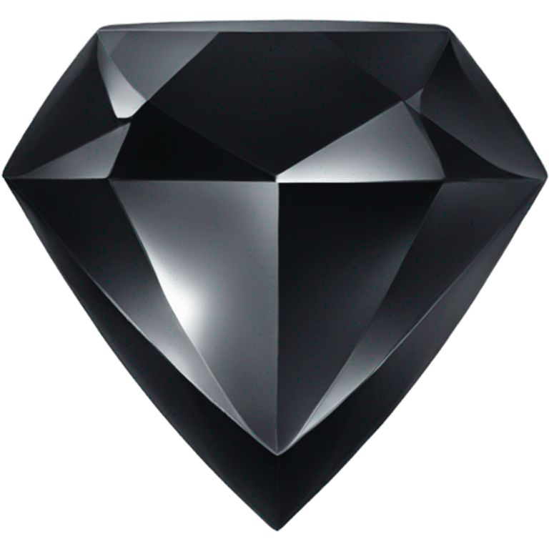 Black shiny jewel emoji