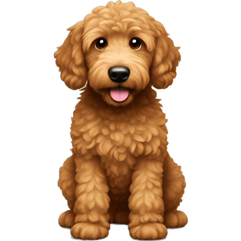 Little brown golden doodle  emoji