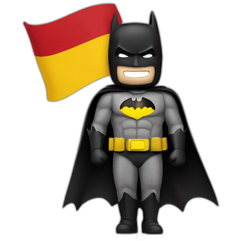 Batman and the Spanish Flag emoji