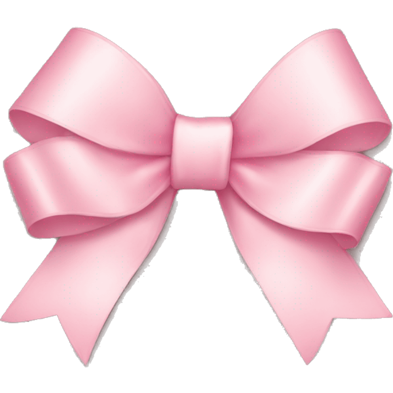 light pink ribbon bow emoji