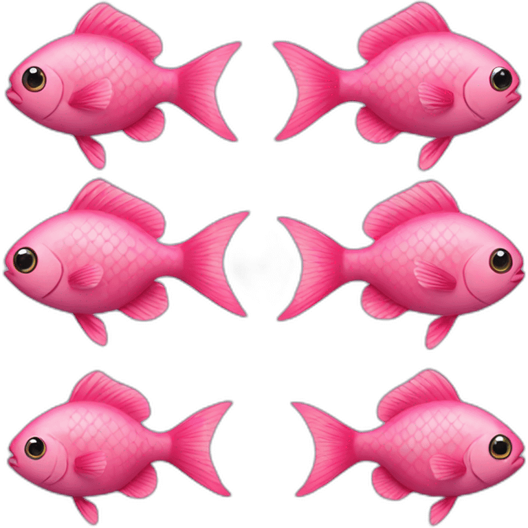 Pink fish emoji