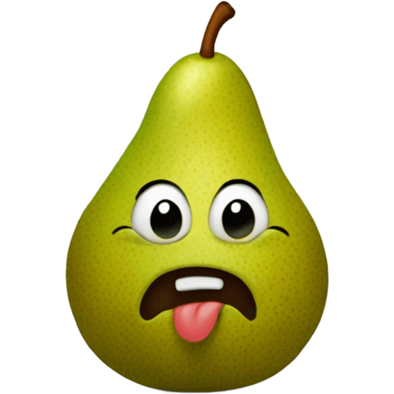 Pear poop emoji