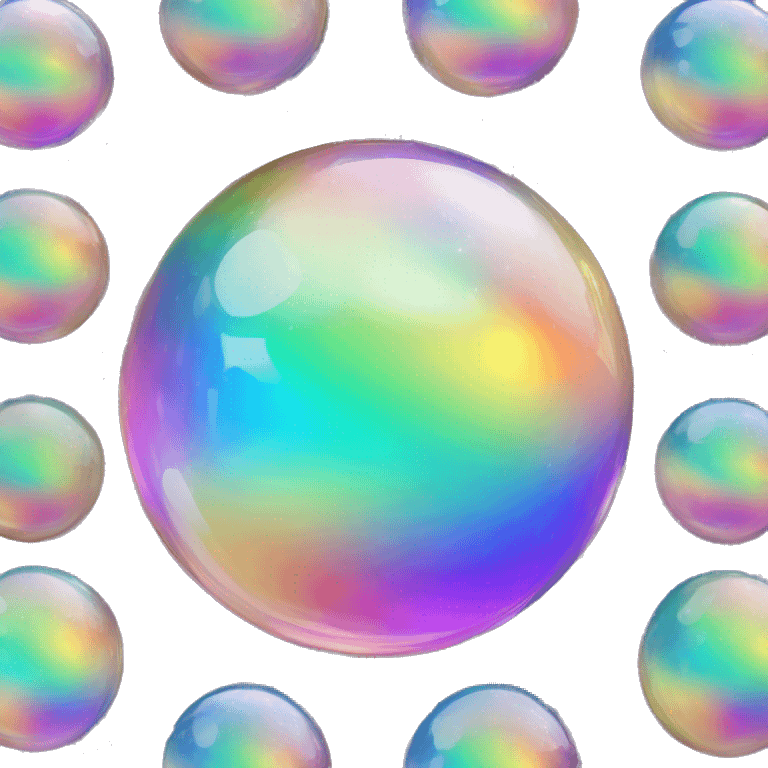 Sparkly iridescent rainbow-gradient crystal-glass orb sphere,gif emoji