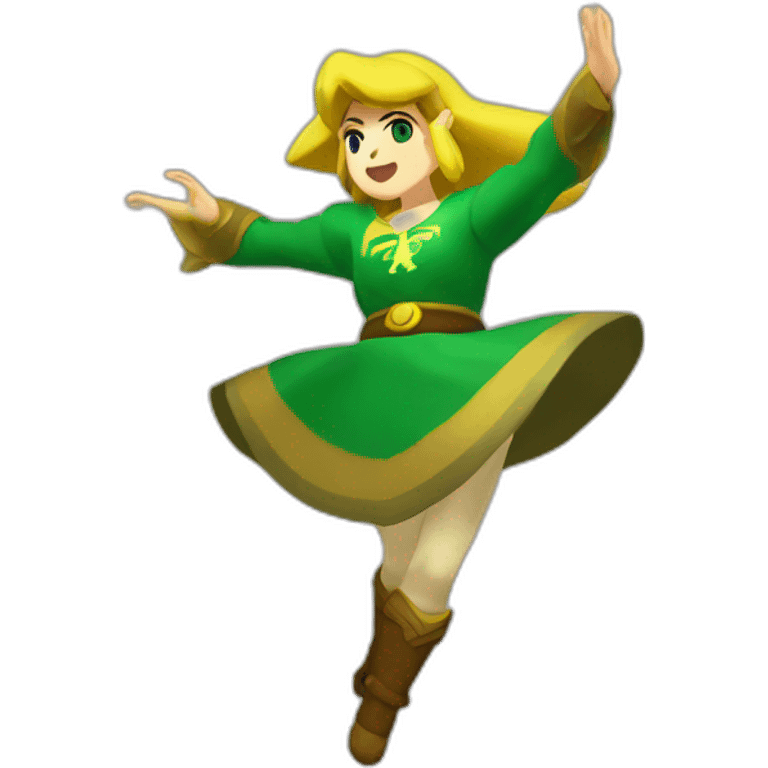 zelda bailando en la luna emoji