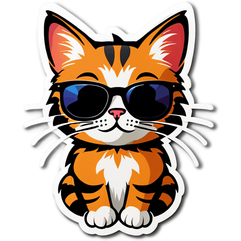 Cat with sunglasses emoji