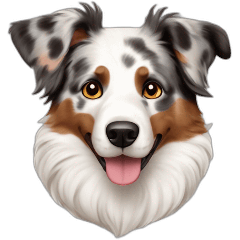 australian sheperd rouge merle emoji