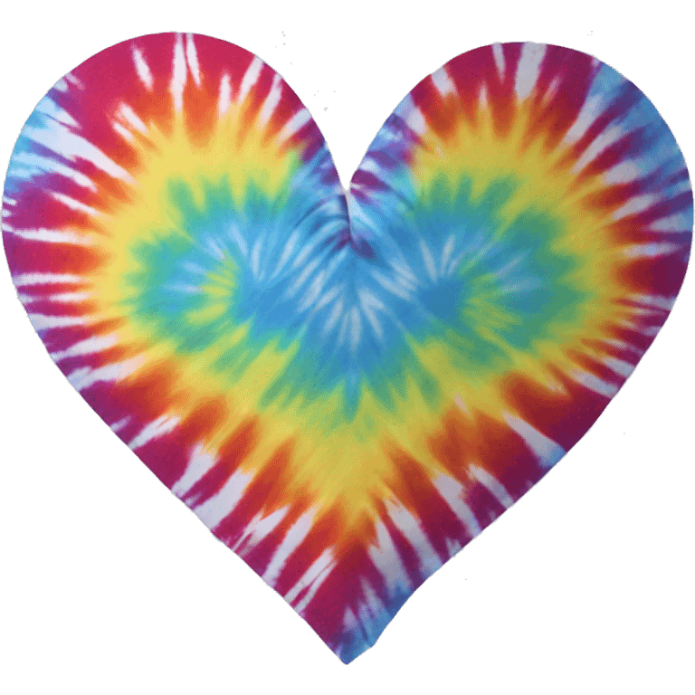 tie dye heart emoji