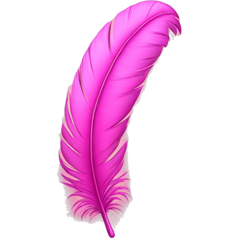 Pink feather Letter S emoji