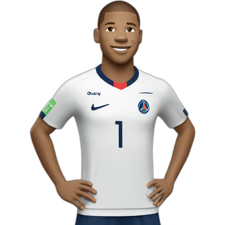 Célébration mbappe emoji