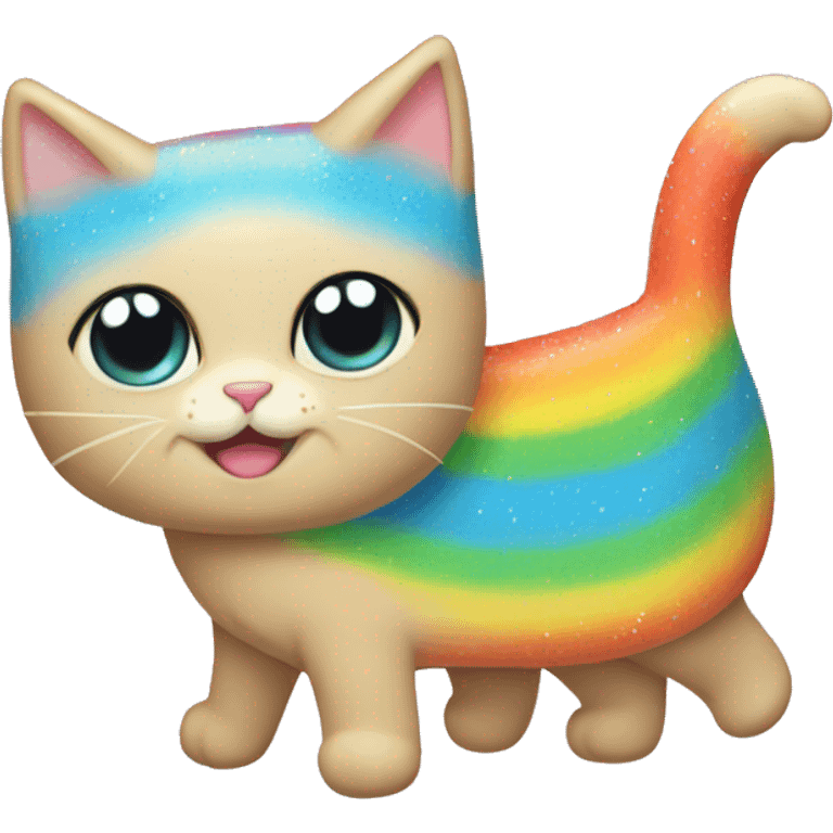 poptart kitty rainbow emoji