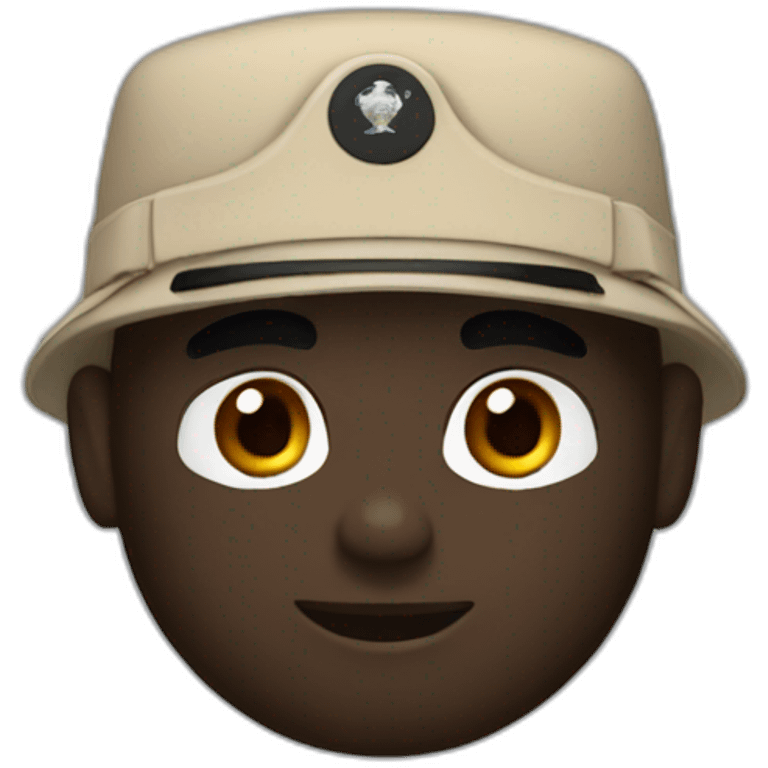 Marine the PEN but with a black skin color emoji