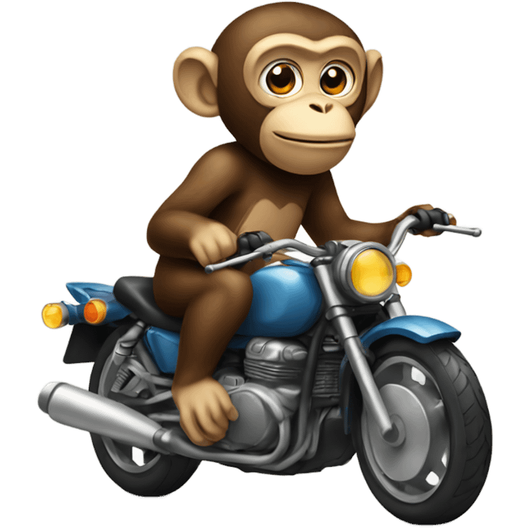 monkey with motorcycle  emoji