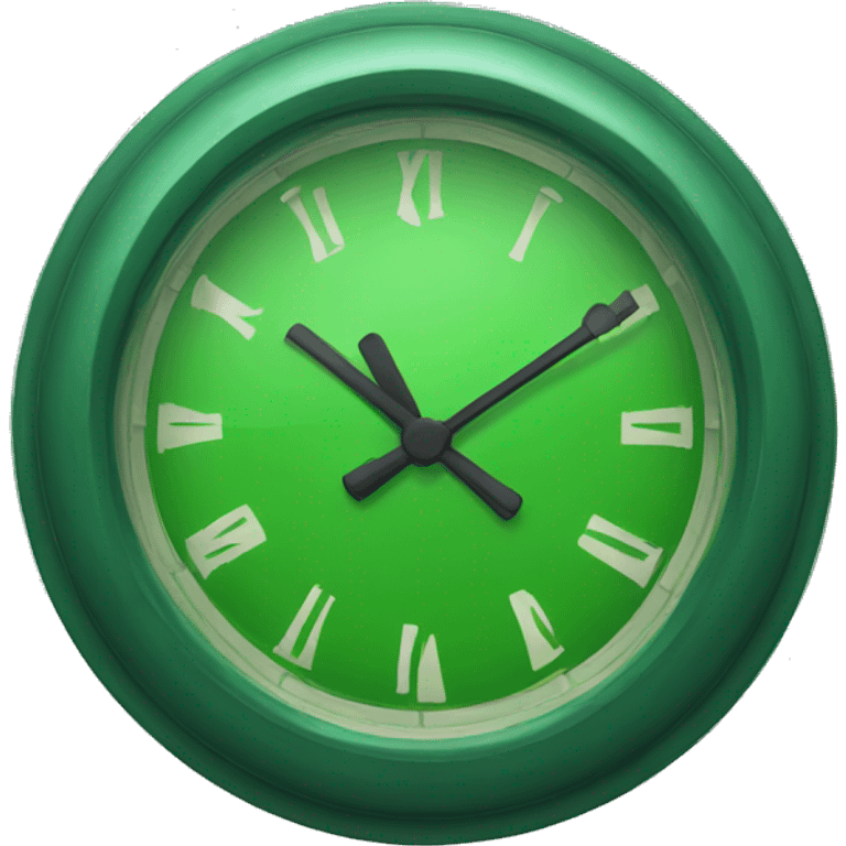 green clock emoji