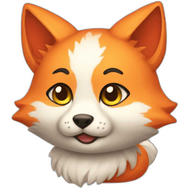 Cute kitsune emoji