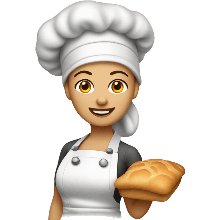 funny lady baker emoji