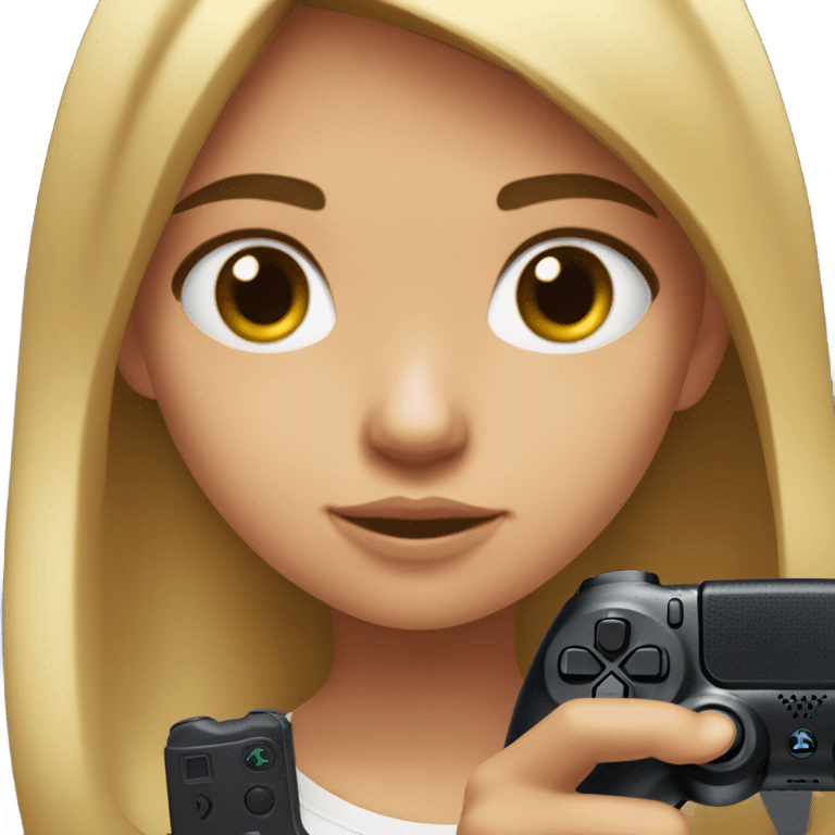 girl holding ps5 controller  emoji