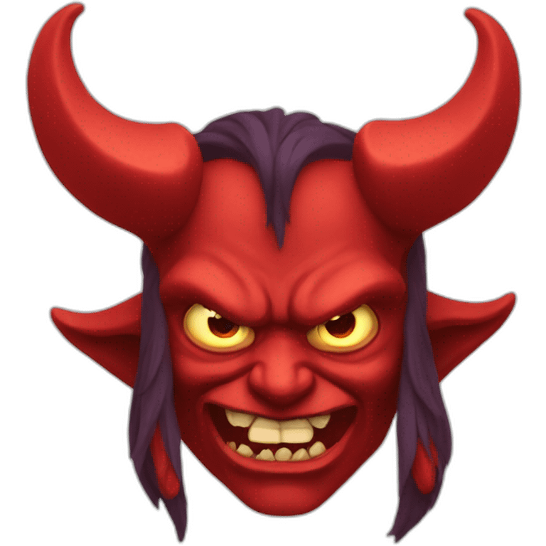 Red demon emoji