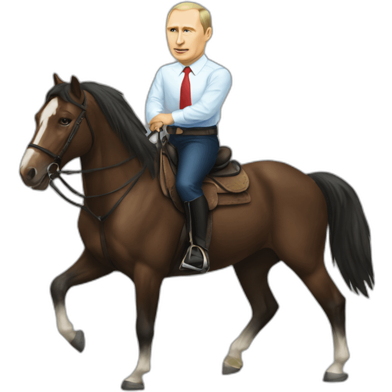 shirt less putin on horseback emoji