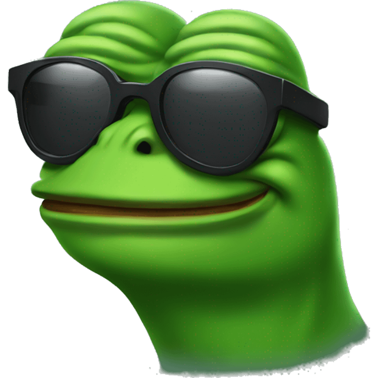 pepe with sunglasses  emoji