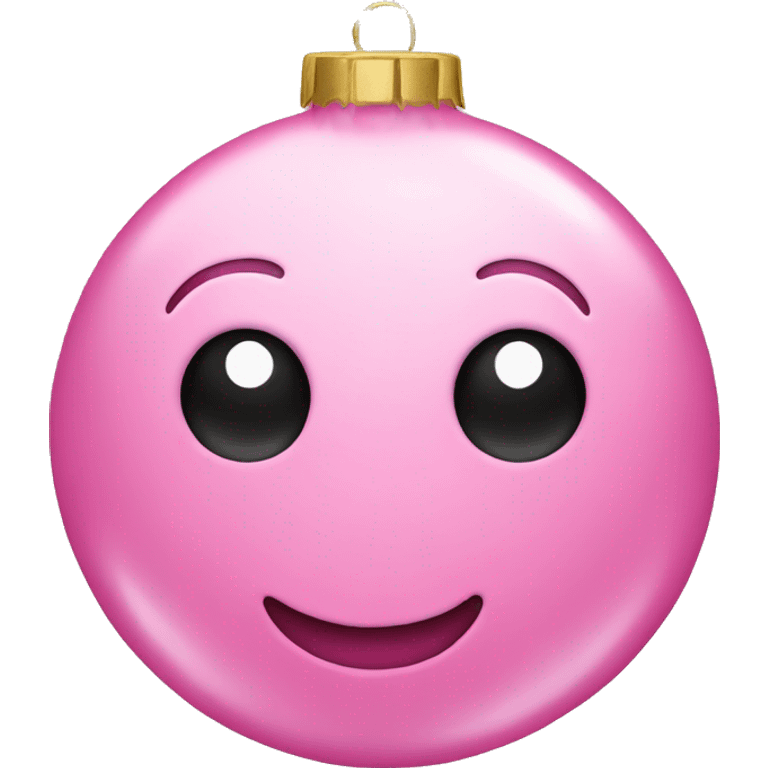 Pink Christmas decorations  emoji