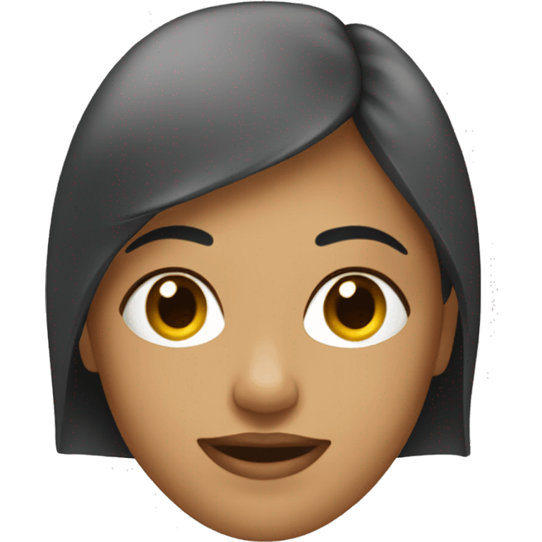 Uma Mulher Com Testa Grande emoji