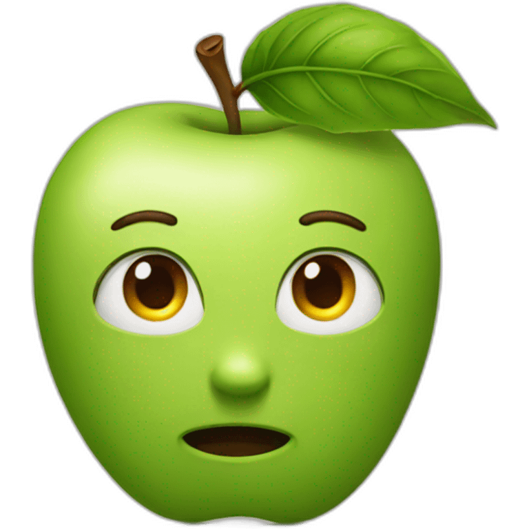 Apple head emoji