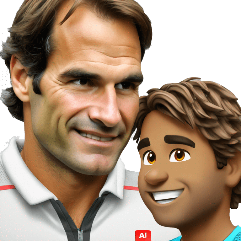 Federer avec nadal emoji