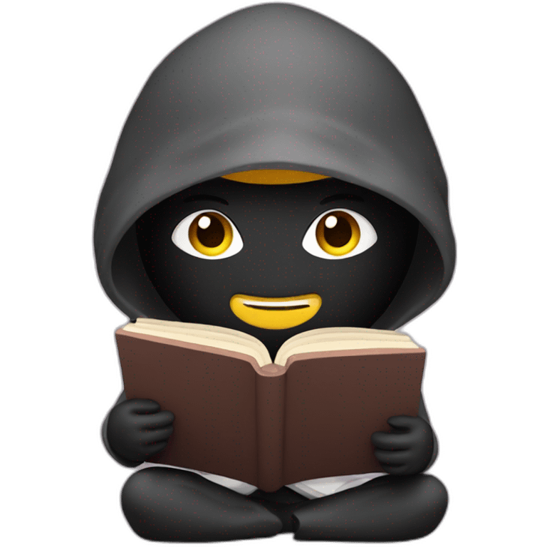 Ninja reading a book emoji