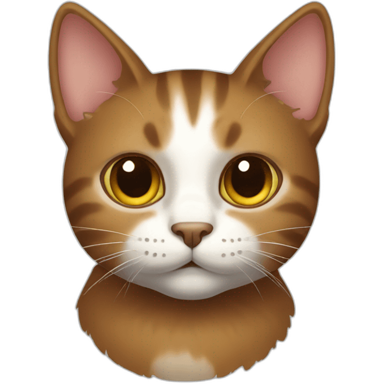 Cat brown emoji